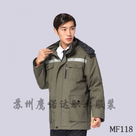 工装棉袄搭配图片